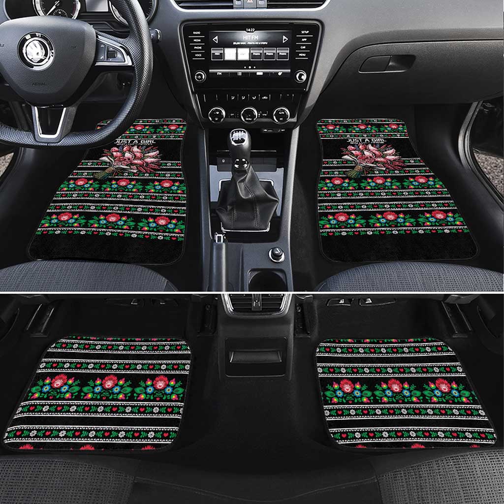 Pink Pierogi Flowers Over Dumplings Car Mats