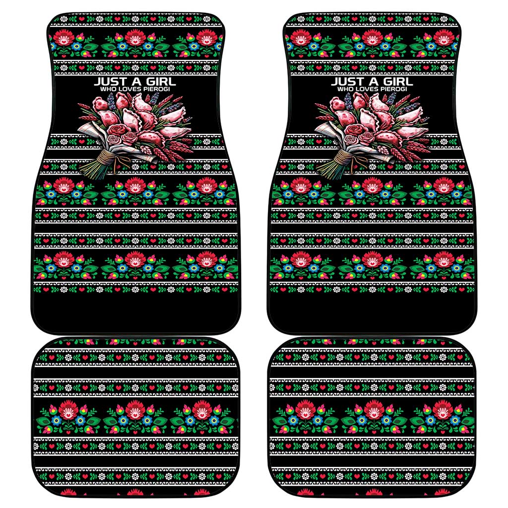 Pink Pierogi Flowers Over Dumplings Car Mats