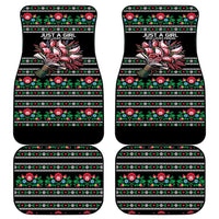 Pink Pierogi Flowers Over Dumplings Car Mats