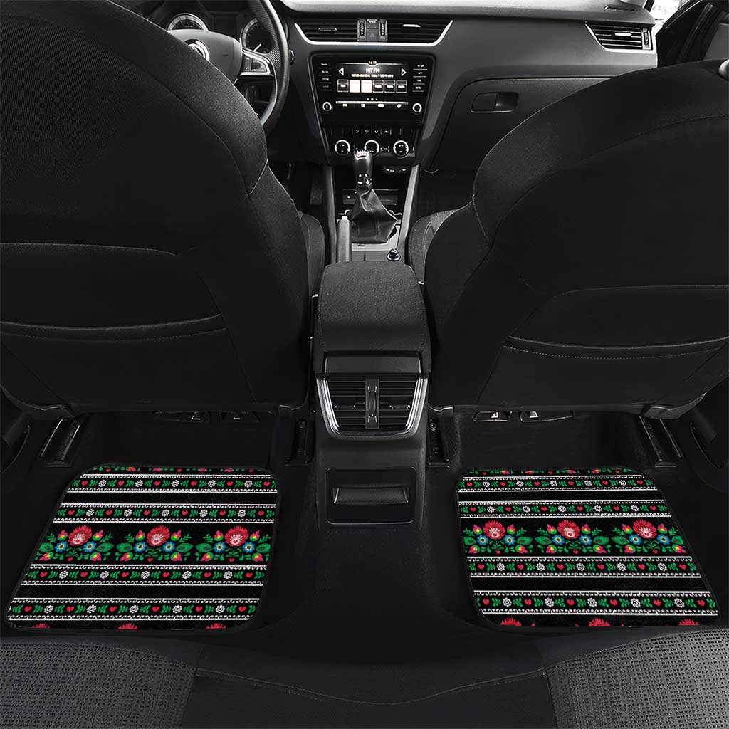 Pink Pierogi Flowers Over Dumplings Car Mats