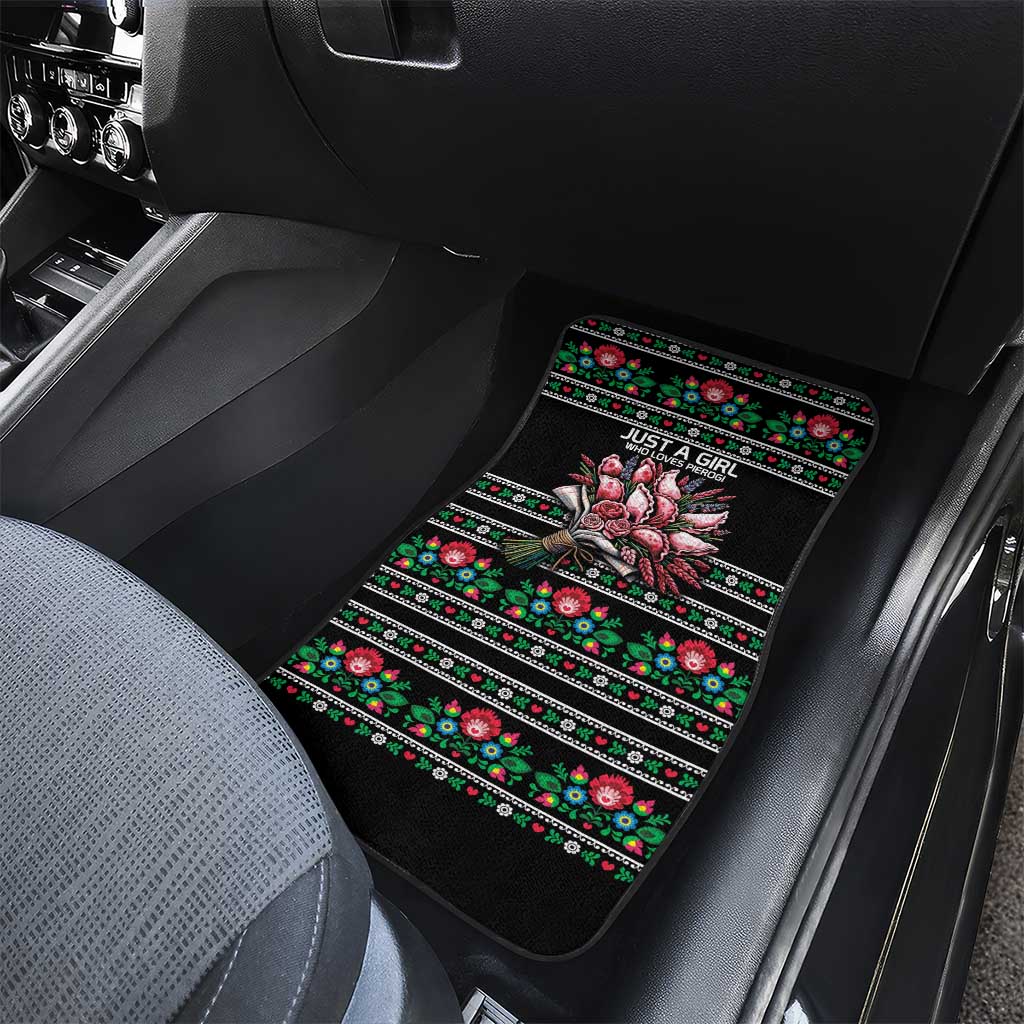 Pink Pierogi Flowers Over Dumplings Car Mats