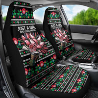 Pink Pierogi Flowers Over Dumplings Car Seat Cover