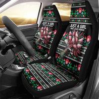 Pink Pierogi Flowers Over Dumplings Car Seat Cover