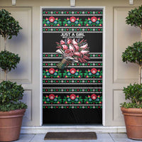 Pink Pierogi Flowers Over Dumplings Door Cover