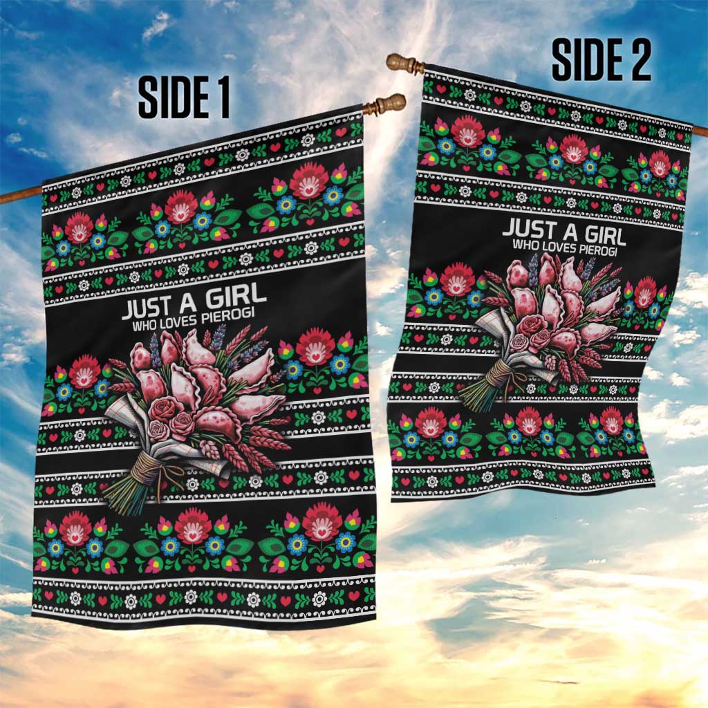 Pink Pierogi Flowers Over Dumplings Garden Flag