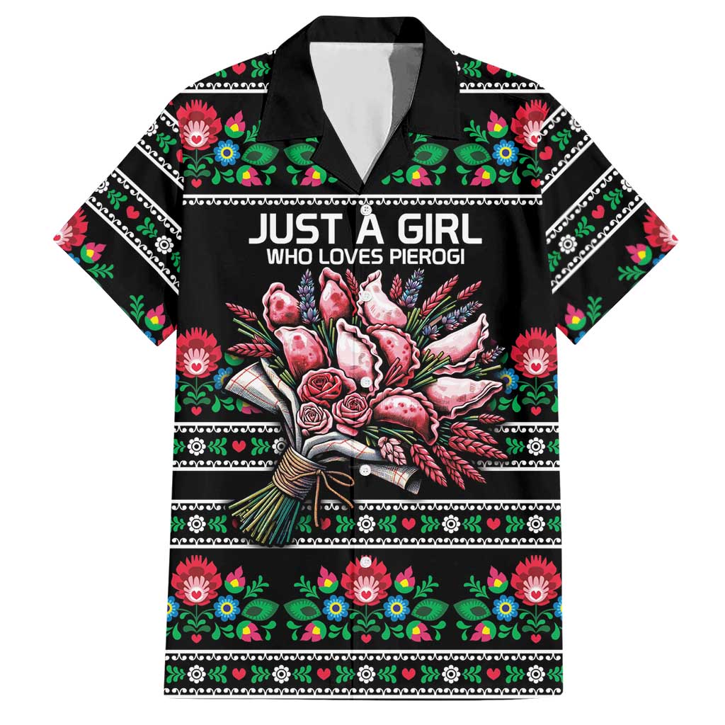 Pink Pierogi Flowers Over Dumplings Hawaiian Shirt