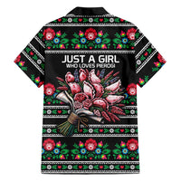 Pink Pierogi Flowers Over Dumplings Hawaiian Shirt