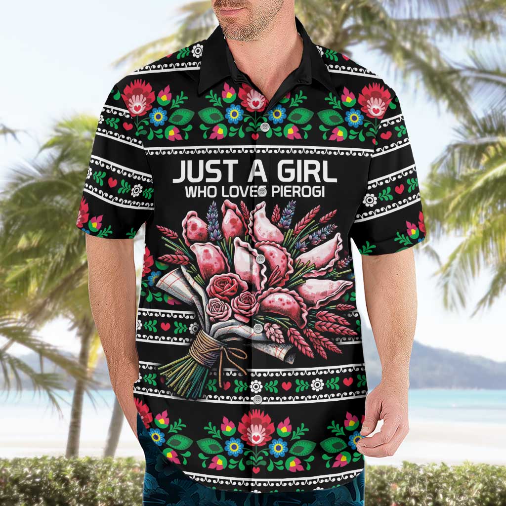 Pink Pierogi Flowers Over Dumplings Hawaiian Shirt