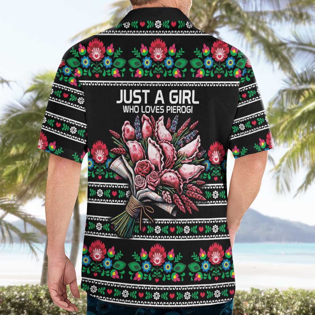 Pink Pierogi Flowers Over Dumplings Hawaiian Shirt