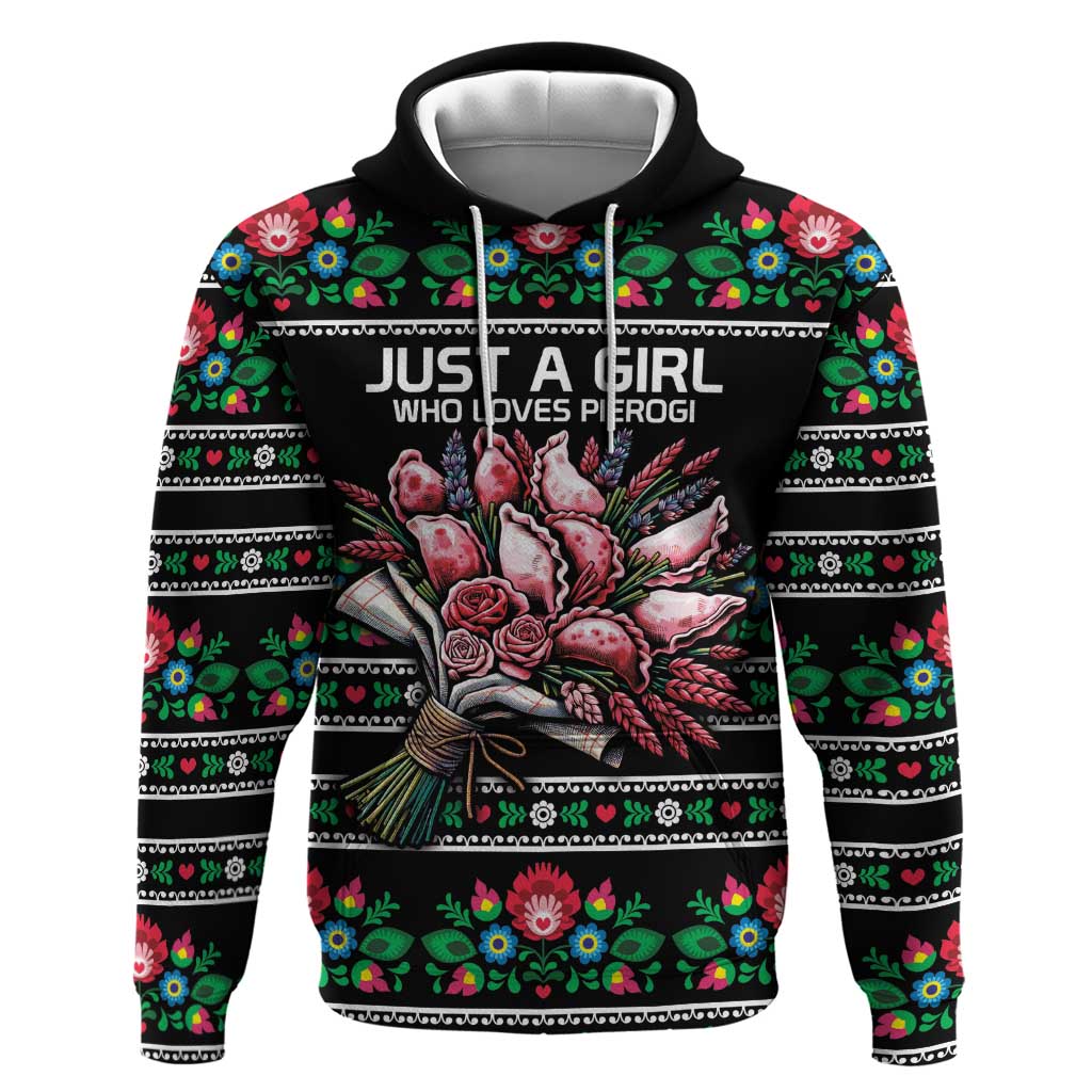 Pink Pierogi Flowers Over Dumplings Hoodie