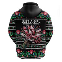Pink Pierogi Flowers Over Dumplings Hoodie