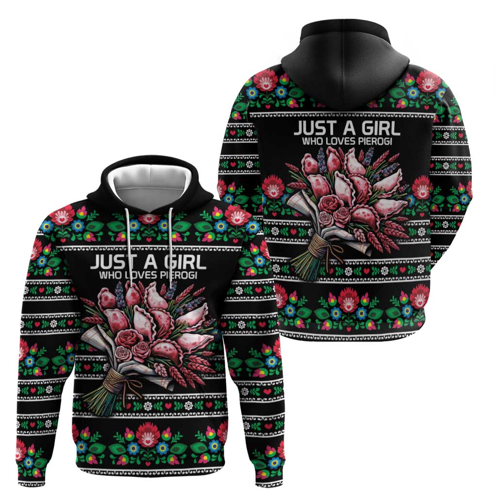 Pink Pierogi Flowers Over Dumplings Hoodie