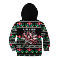 Pink Pierogi Flowers Over Dumplings Kid Hoodie