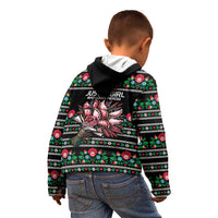 Pink Pierogi Flowers Over Dumplings Kid Hoodie