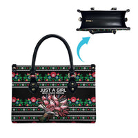 Pink Pierogi Flowers Over Dumplings Leather Bag