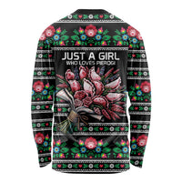 Pink Pierogi Flowers Over Dumplings Long Sleeve Shirt