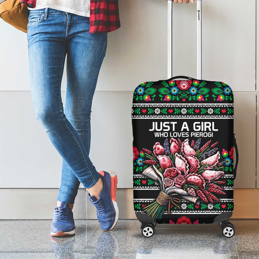 Pink Pierogi Flowers Over Dumplings Luggage Cover