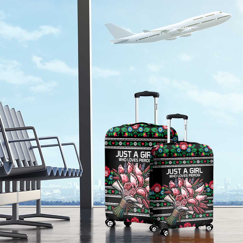 Pink Pierogi Flowers Over Dumplings Luggage Cover