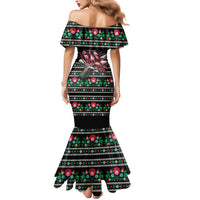 Pink Pierogi Flowers Over Dumplings Mermaid Dress