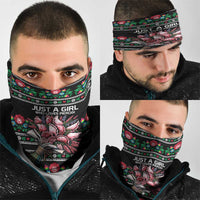 Pink Pierogi Flowers Over Dumplings Neck Gaiter