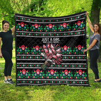 Pink Pierogi Flowers Over Dumplings Quilt