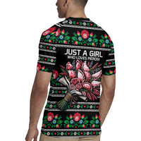 Pink Pierogi Flowers Over Dumplings Rugby Jersey