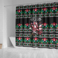 Pink Pierogi Flowers Over Dumplings Shower Curtain