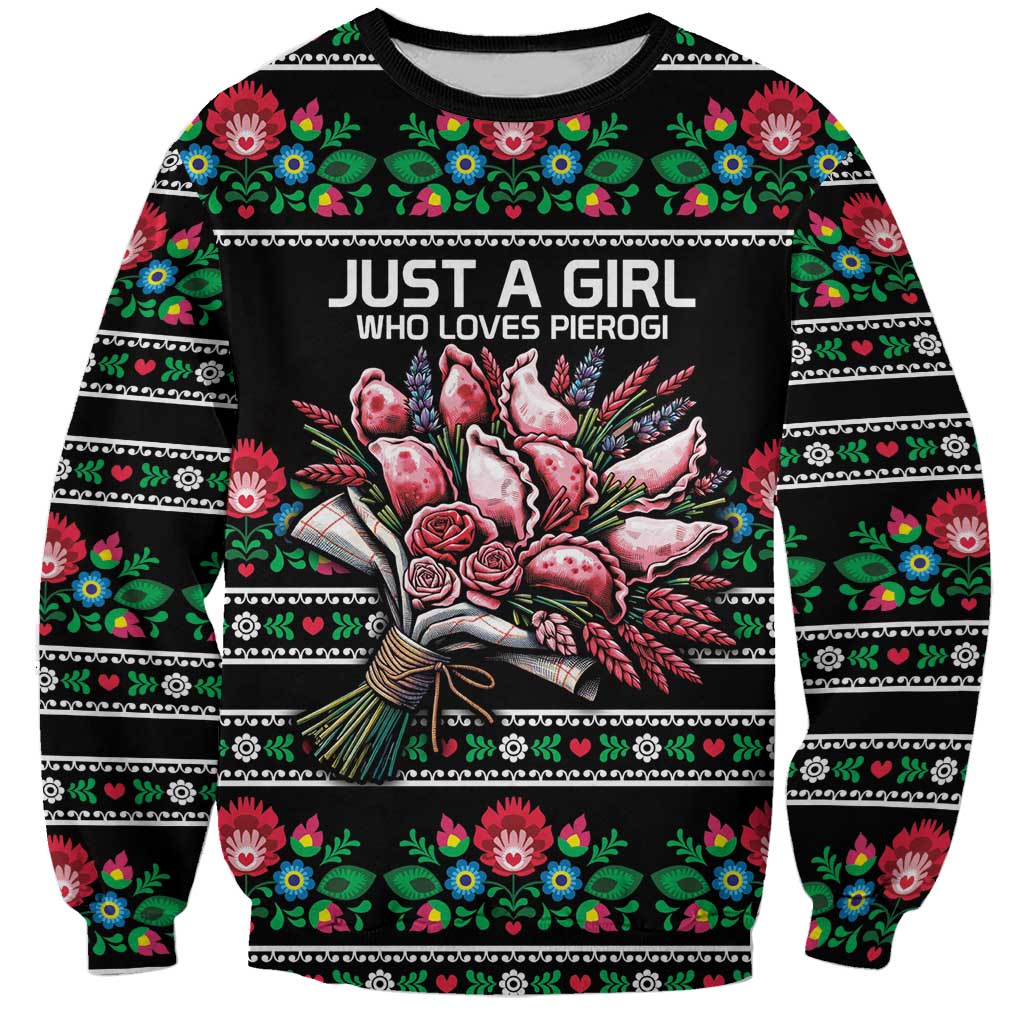 Pink Pierogi Flowers Over Dumplings Sweatshirt