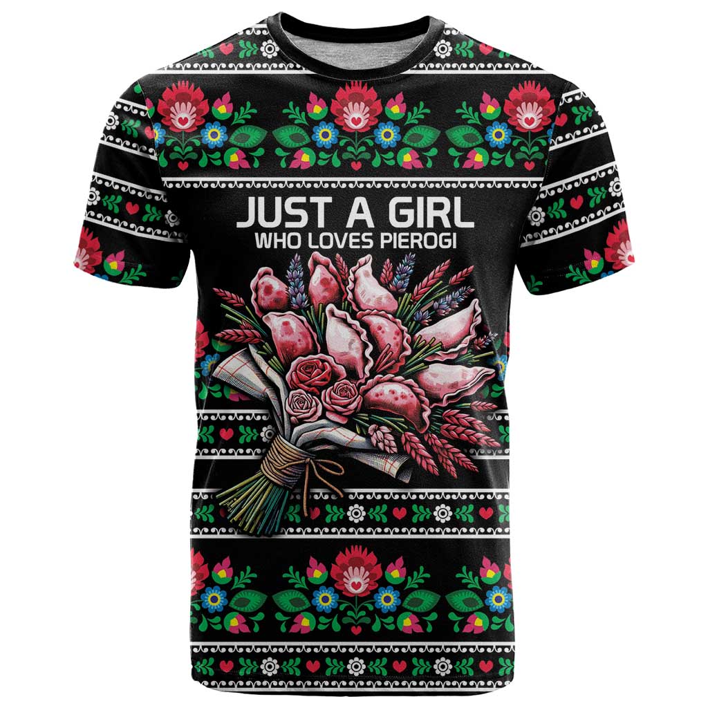 Pink Pierogi Flowers Over Dumplings T Shirt