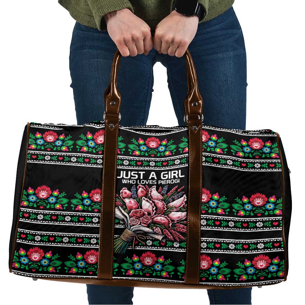 Pink Pierogi Flowers Over Dumplings Travel Bag