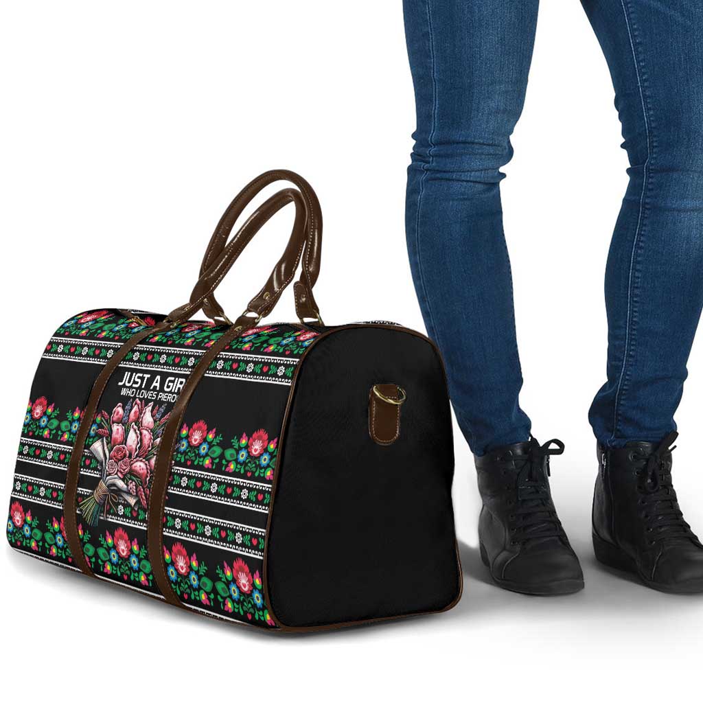 Pink Pierogi Flowers Over Dumplings Travel Bag