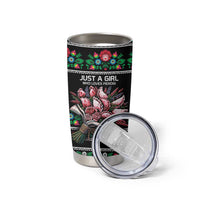 Pink Pierogi Flowers Over Dumplings Tumbler Cup