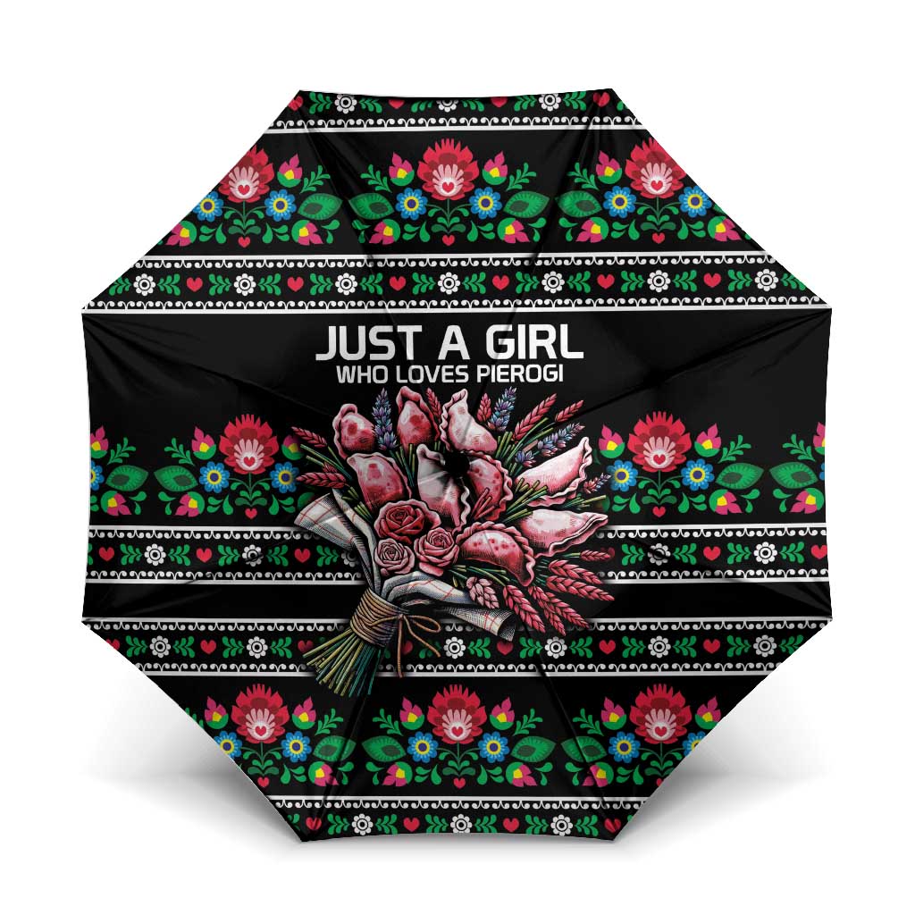 Pink Pierogi Flowers Over Dumplings Umbrella