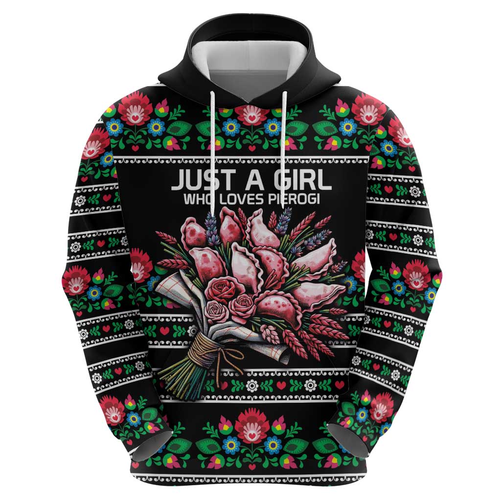 Pink Pierogi Flowers Over Dumplings Zip Hoodie