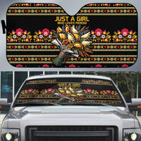 Gold Pierogi Flowers Over Dumplings Auto Sun Shade