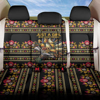 Gold Pierogi Flowers Over Dumplings Back Car Seat Cover