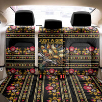 Gold Pierogi Flowers Over Dumplings Back Car Seat Cover