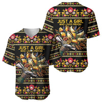 Gold Pierogi Flowers Over Dumplings Baseball Jersey