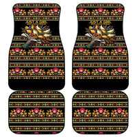 Gold Pierogi Flowers Over Dumplings Car Mats