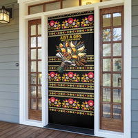Gold Pierogi Flowers Over Dumplings Door Cover