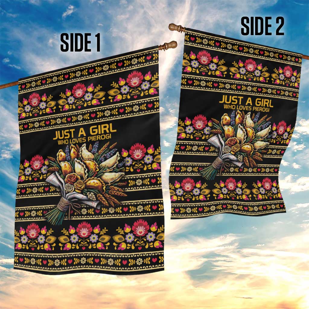 Gold Pierogi Flowers Over Dumplings Garden Flag