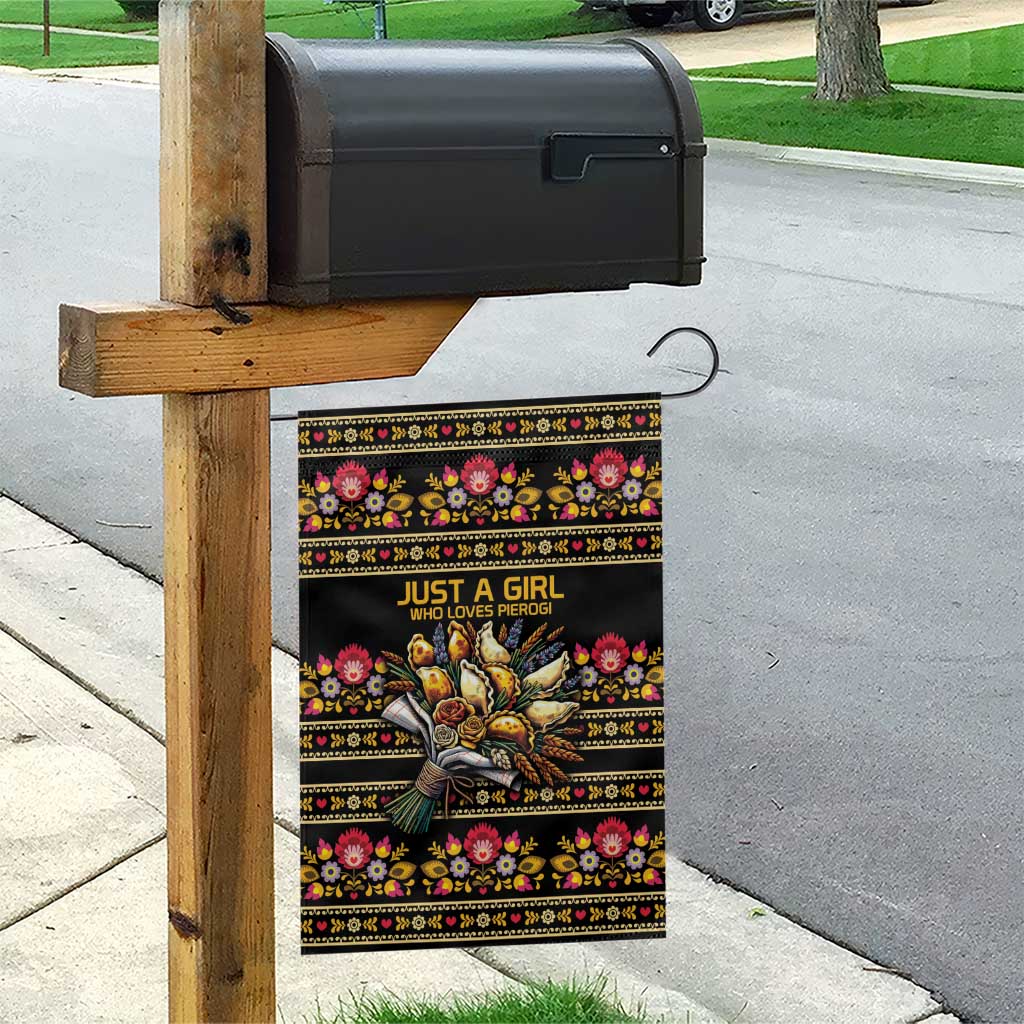 Gold Pierogi Flowers Over Dumplings Garden Flag