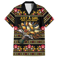 Gold Pierogi Flowers Over Dumplings Hawaiian Shirt
