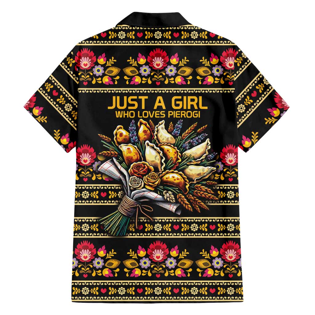 Gold Pierogi Flowers Over Dumplings Hawaiian Shirt