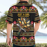 Gold Pierogi Flowers Over Dumplings Hawaiian Shirt