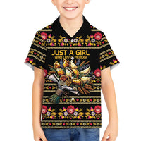 Gold Pierogi Flowers Over Dumplings Hawaiian Shirt