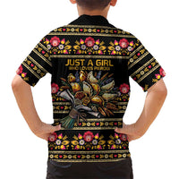 Gold Pierogi Flowers Over Dumplings Hawaiian Shirt