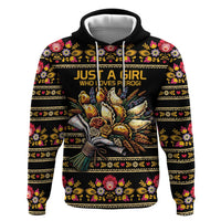 Gold Pierogi Flowers Over Dumplings Hoodie