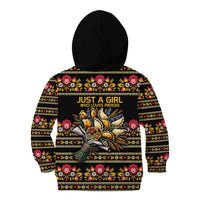 Gold Pierogi Flowers Over Dumplings Kid Hoodie