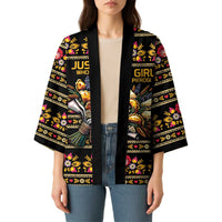 Gold Pierogi Flowers Over Dumplings Kimono